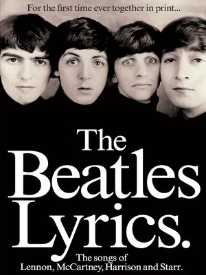 cover image of The Beatles Lyrics